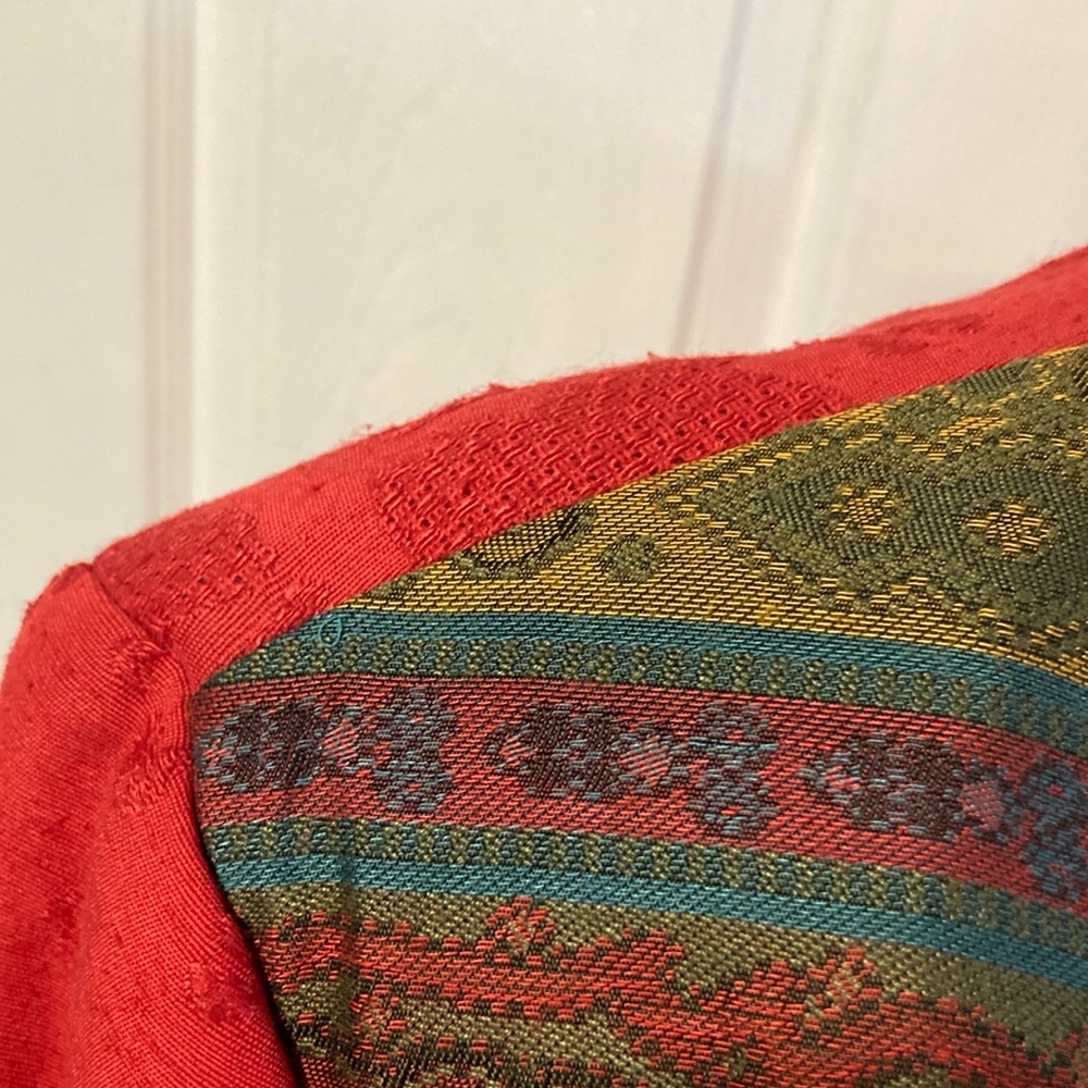 Canvasbacks Red Patchwork Jacket 8 - image 4